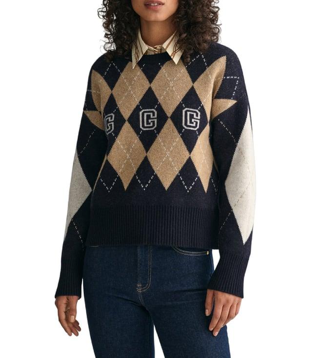 gant multi fashion printed regular fit sweater