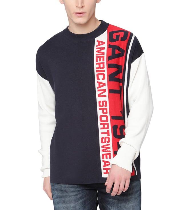 gant multi logo regular fit sweater