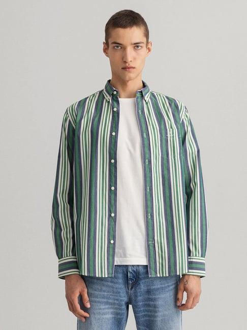 gant multicolor regular fit striped shirt