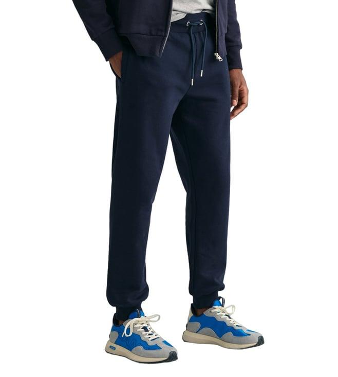 gant navy blue fashion logo regular fit joggers