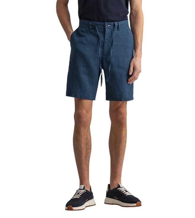 gant navy blue regular fit shorts