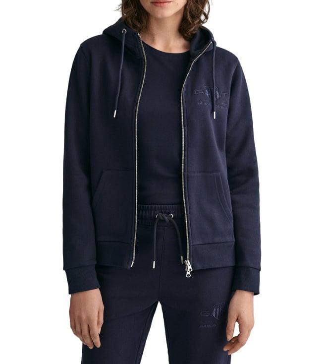 gant navy fashion regular fit hoodie