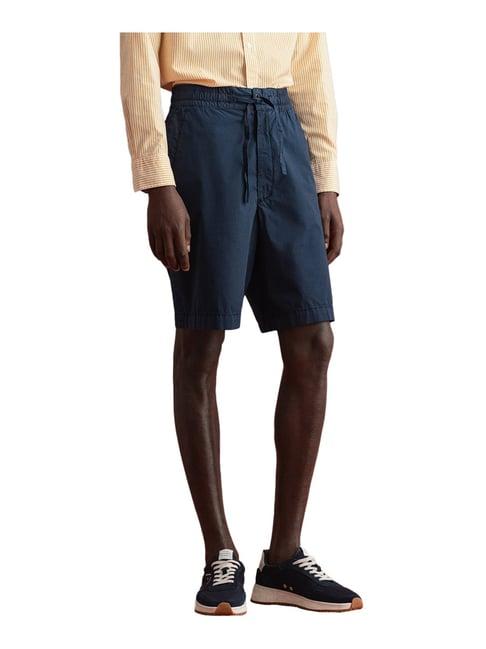 gant navy regular fit shorts
