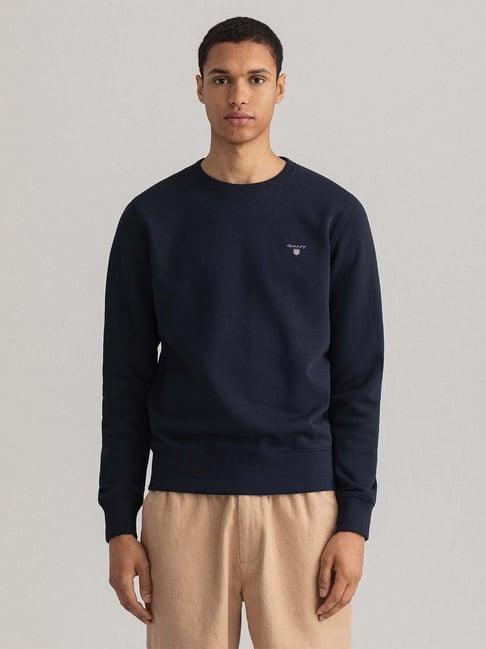 gant navy round neck sweatshirt