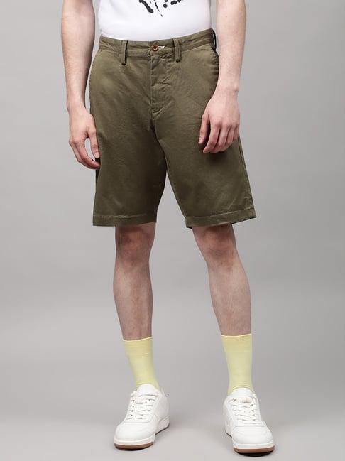 gant olive regular fit bermuda shorts