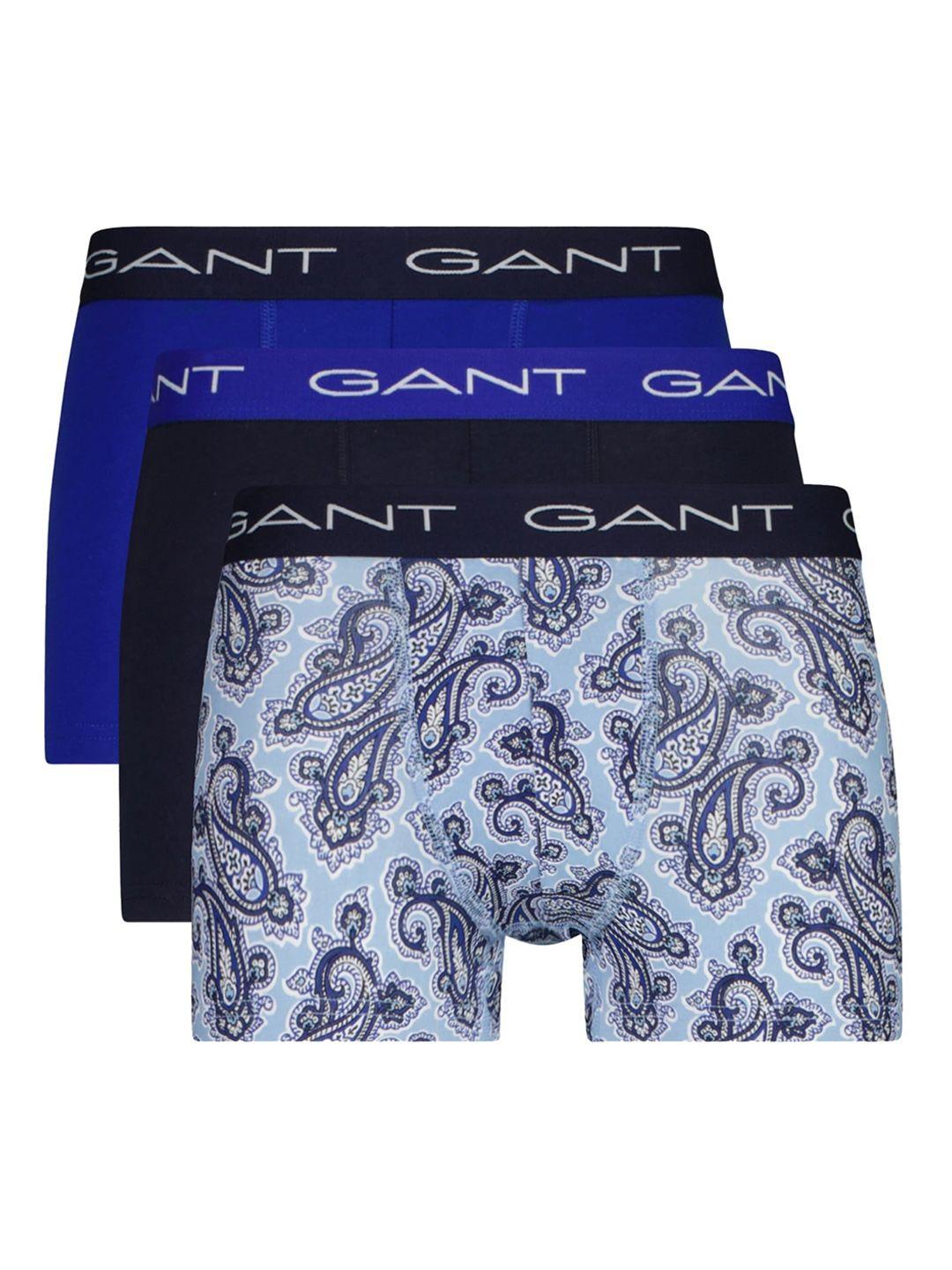 gant pack of 3 pure cotton slim-fit trunks gmw23-902333063468