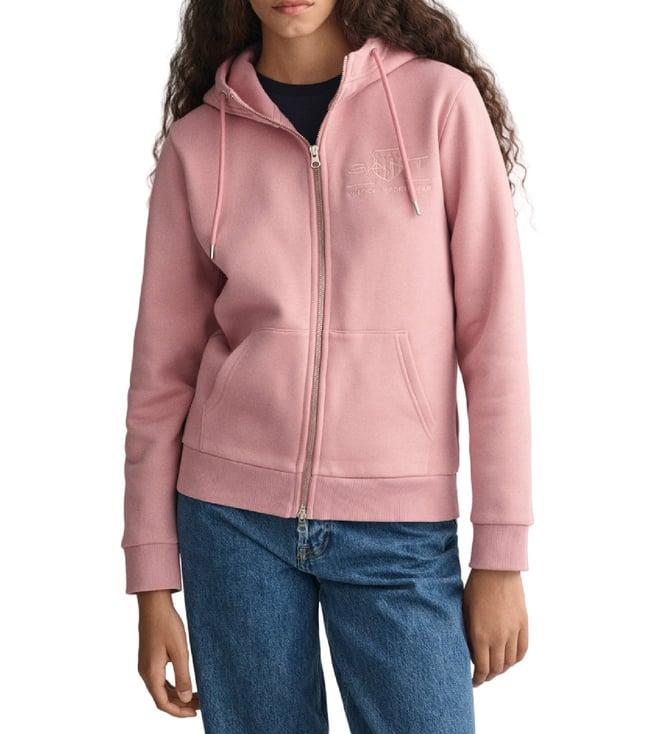 gant pink fashion regular fit hoodie