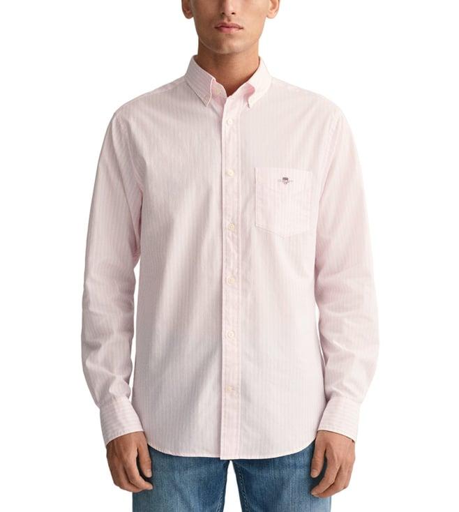 gant pink fashion striped regular fit shirt