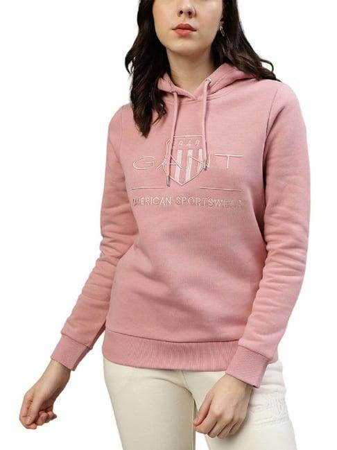 gant pink printed hoodie