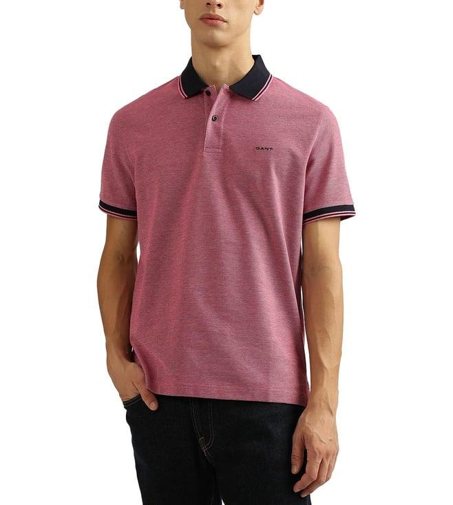 gant pink regular fit polo t-shirt