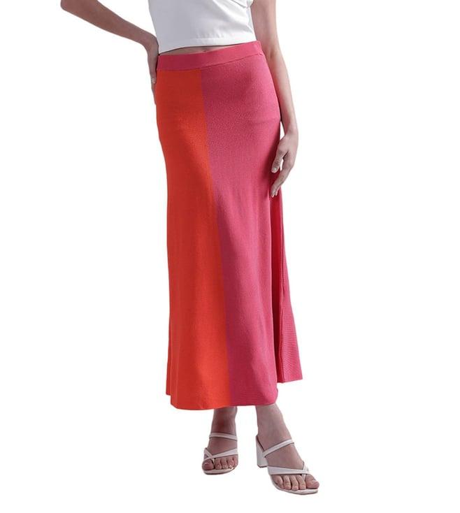 gant pink regular fit skirt