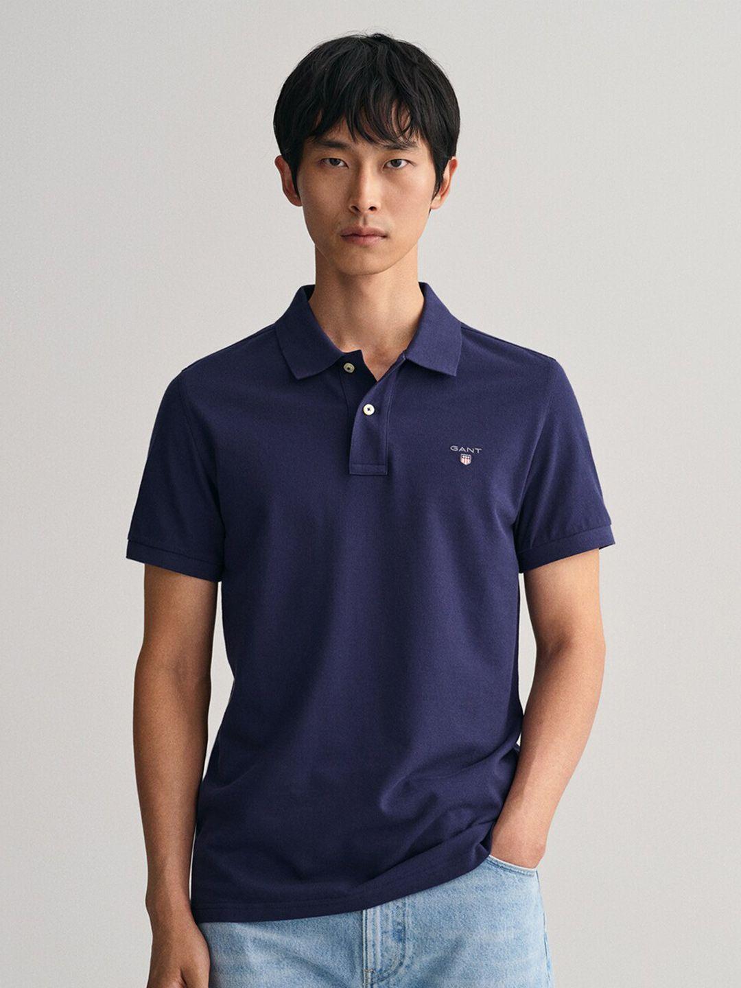 gant polo collar cotton t-shirt