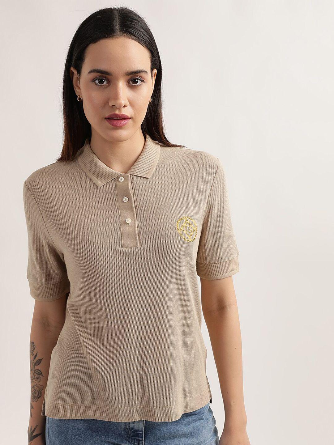 gant polo collar relaxed fit t-shirt
