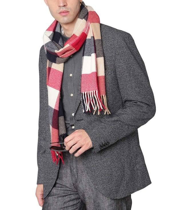 gant red checked scarf (one size)