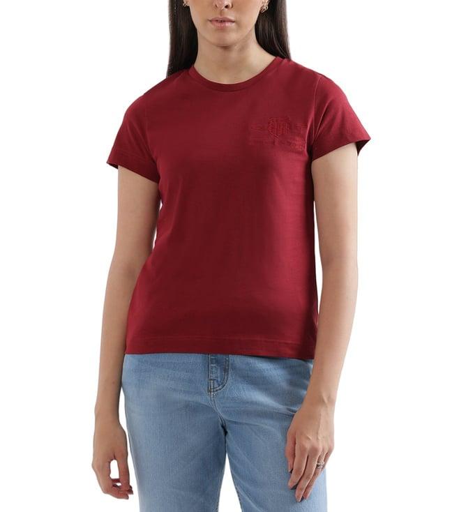 gant red logo regular fit t-shirt