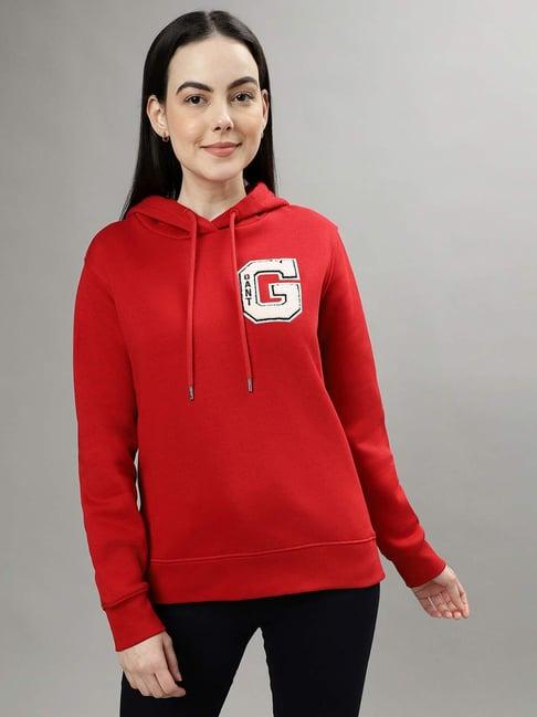 gant red loose fit sweatshirt