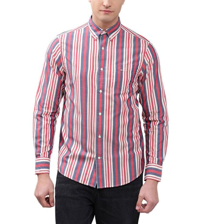 gant red striped regular fit shirt