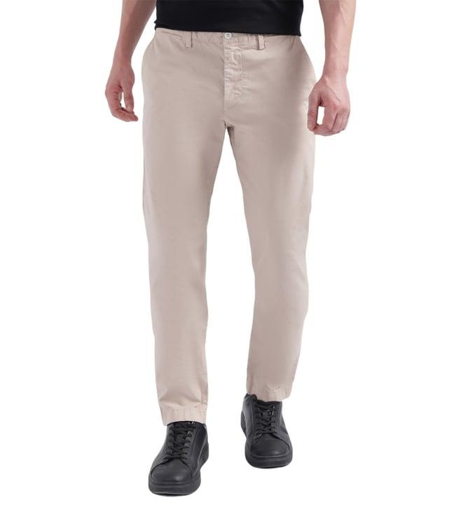 gant slim beige mid rise chinos