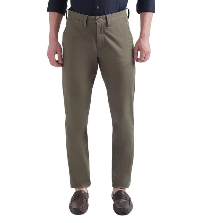 gant slim green mid rise chinos