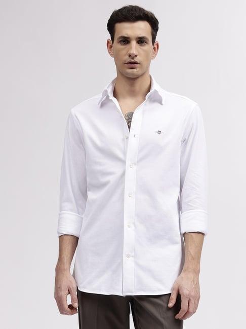 gant solid button down regular fit shirt