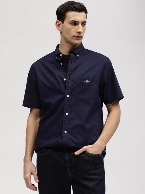 gant solid button down regular fit shirt