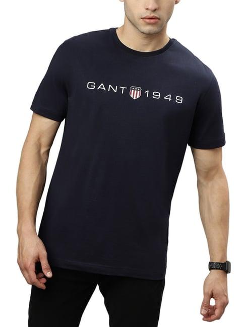 gant solid round neck regular fit t-shirt