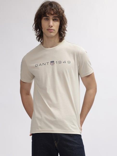 gant solid round neck regular fit t-shirt