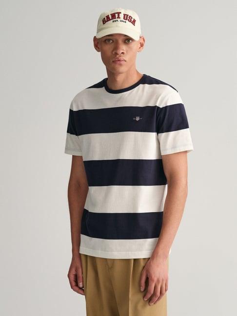 gant striped round neck regular fit t-shirt