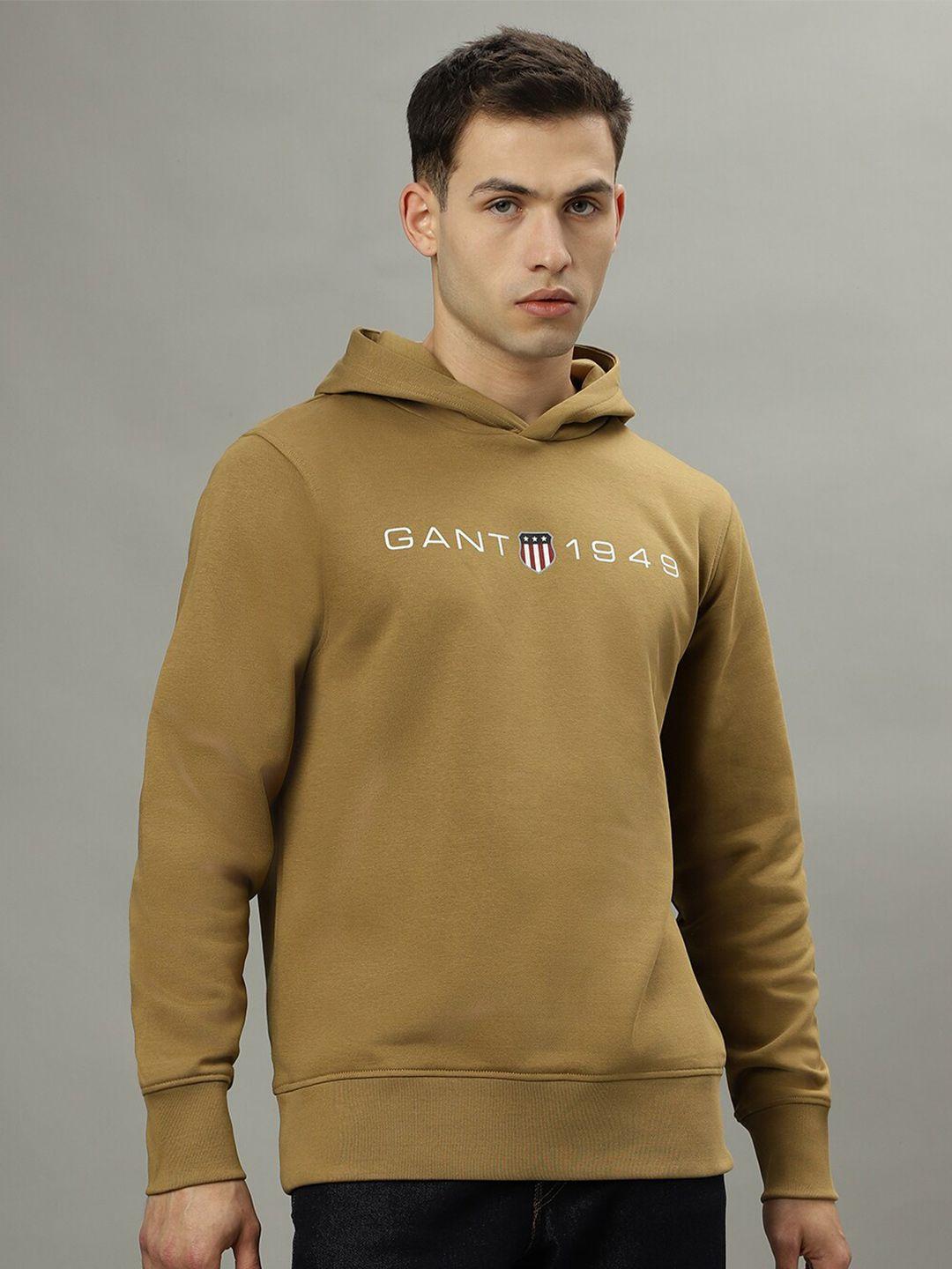 gant typography printed hooded pullover