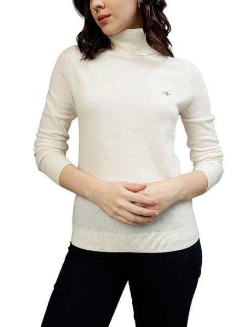 gant white regular fit sweater
