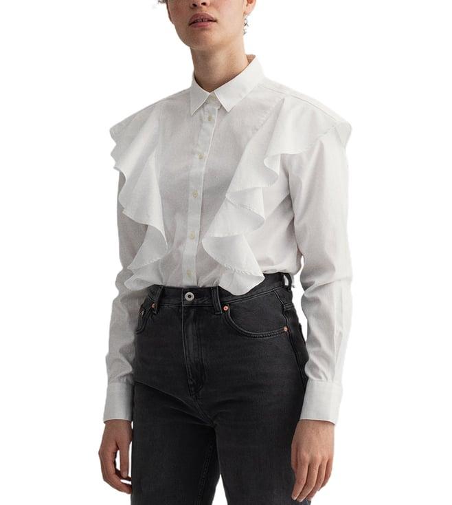 gant white slim fit shirt