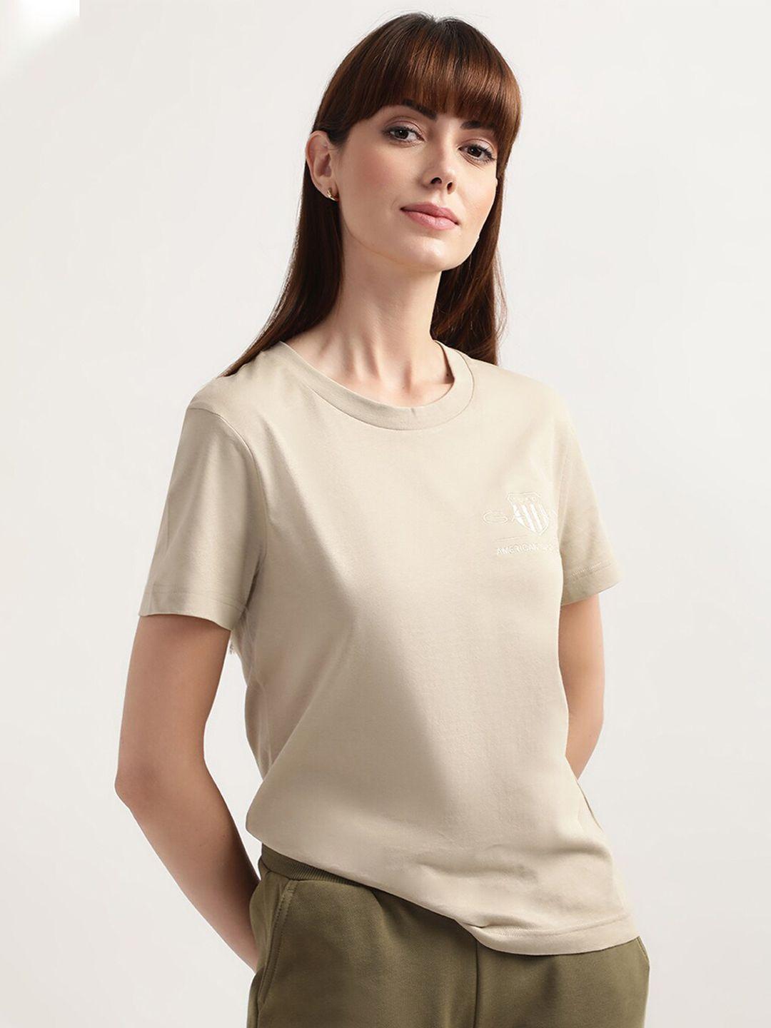 gant women beige t-shirt