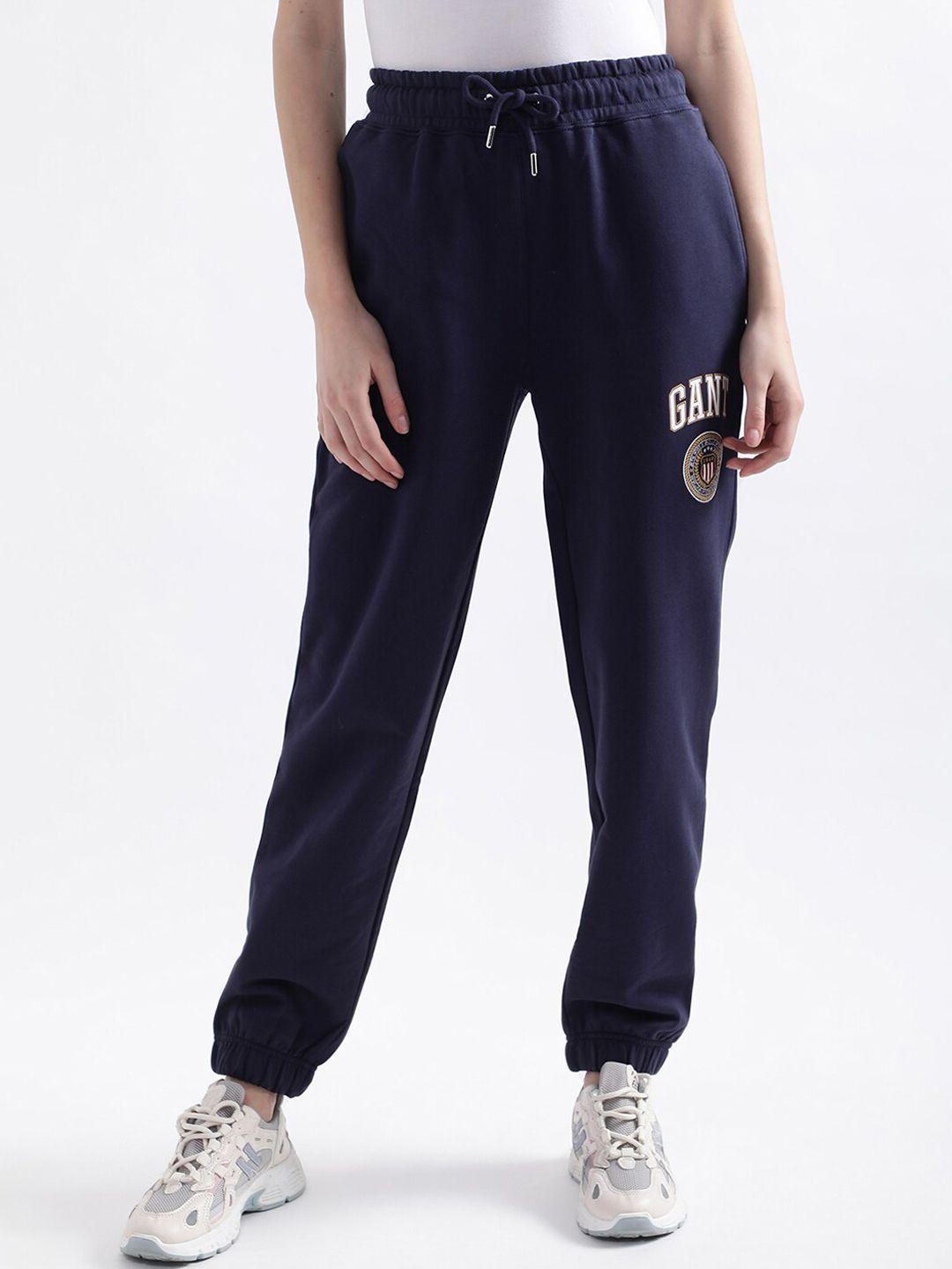 gant women printed regular-fit cotton joggers