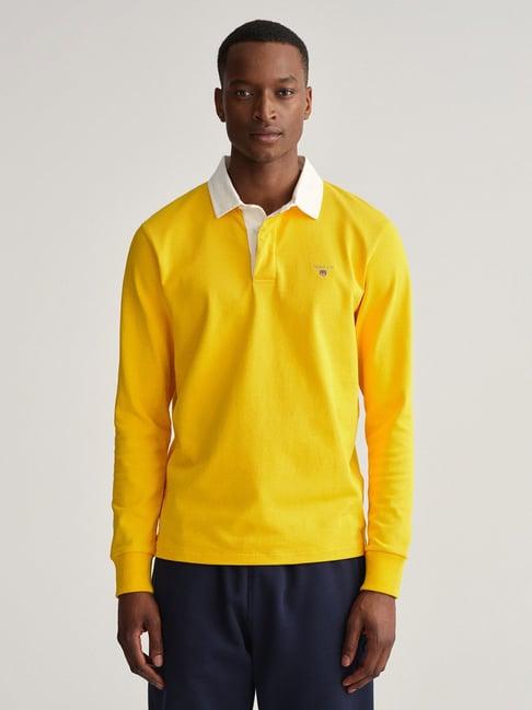 gant yellow cotton polo t-shirt