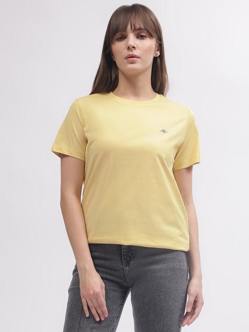 gant yellow cotton t-shirt