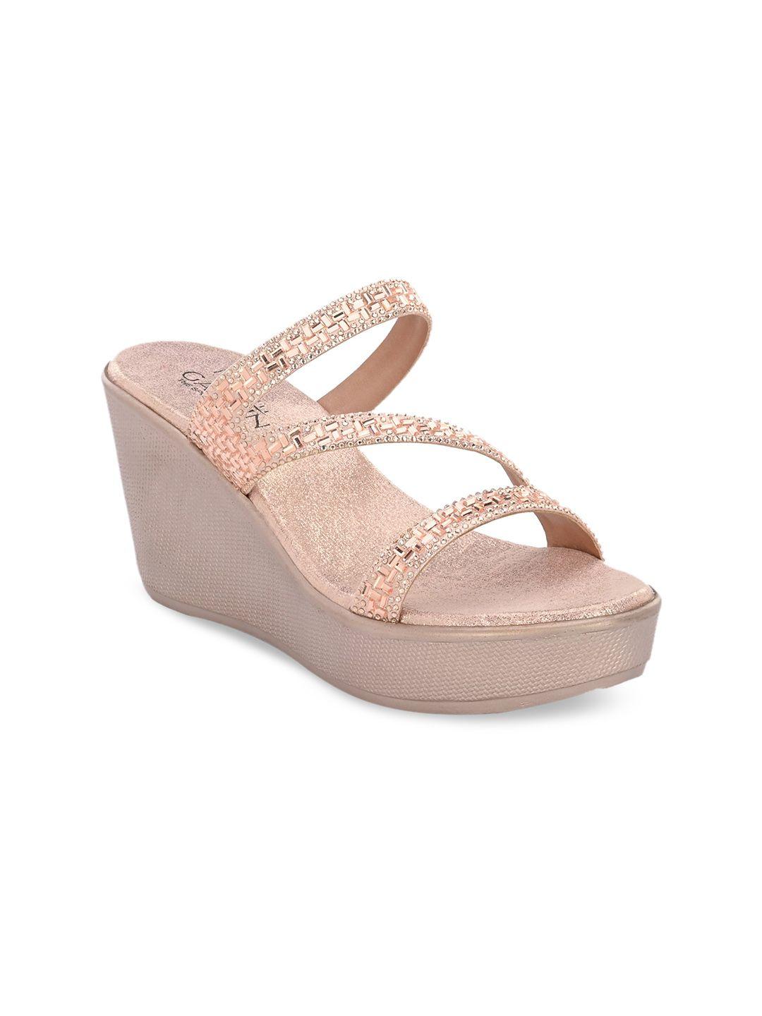 gardin embellished open toe wedges