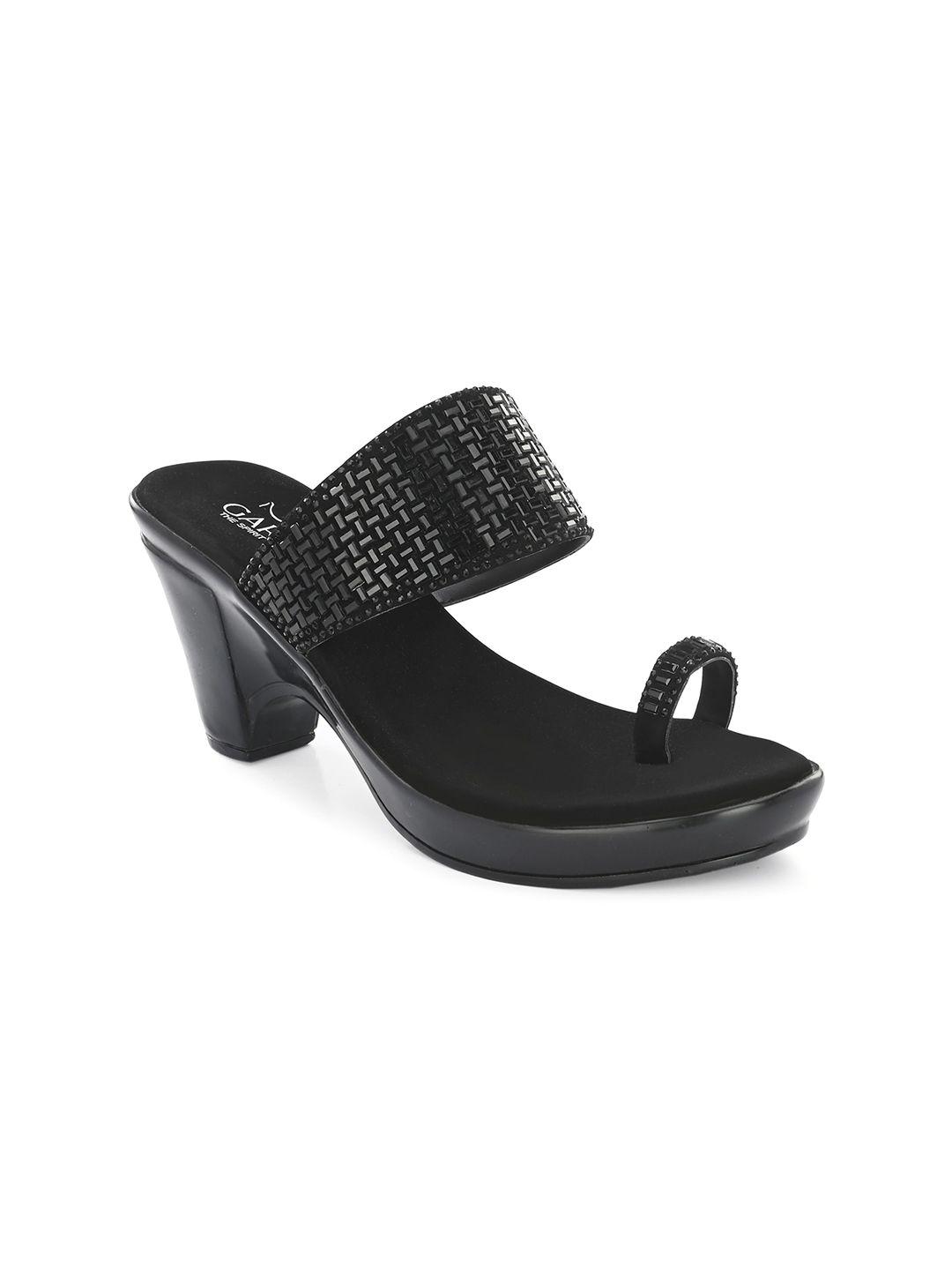 gardin open one toe block heels