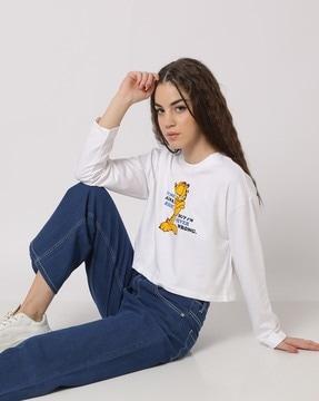 garfield print relaxed fit sweatshirt