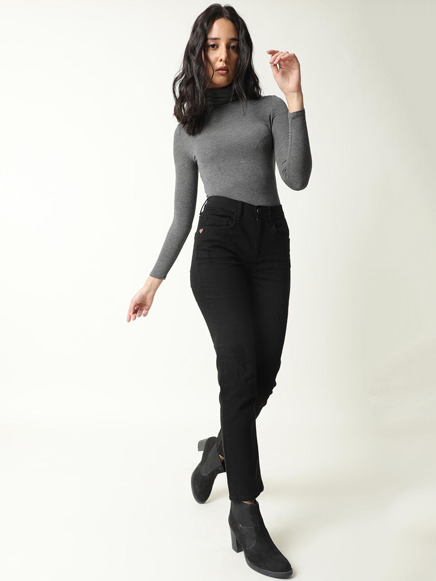 gari black denim pant