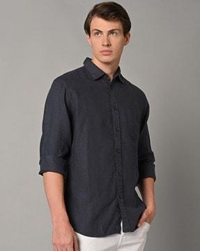 garment-dyed linen shirt