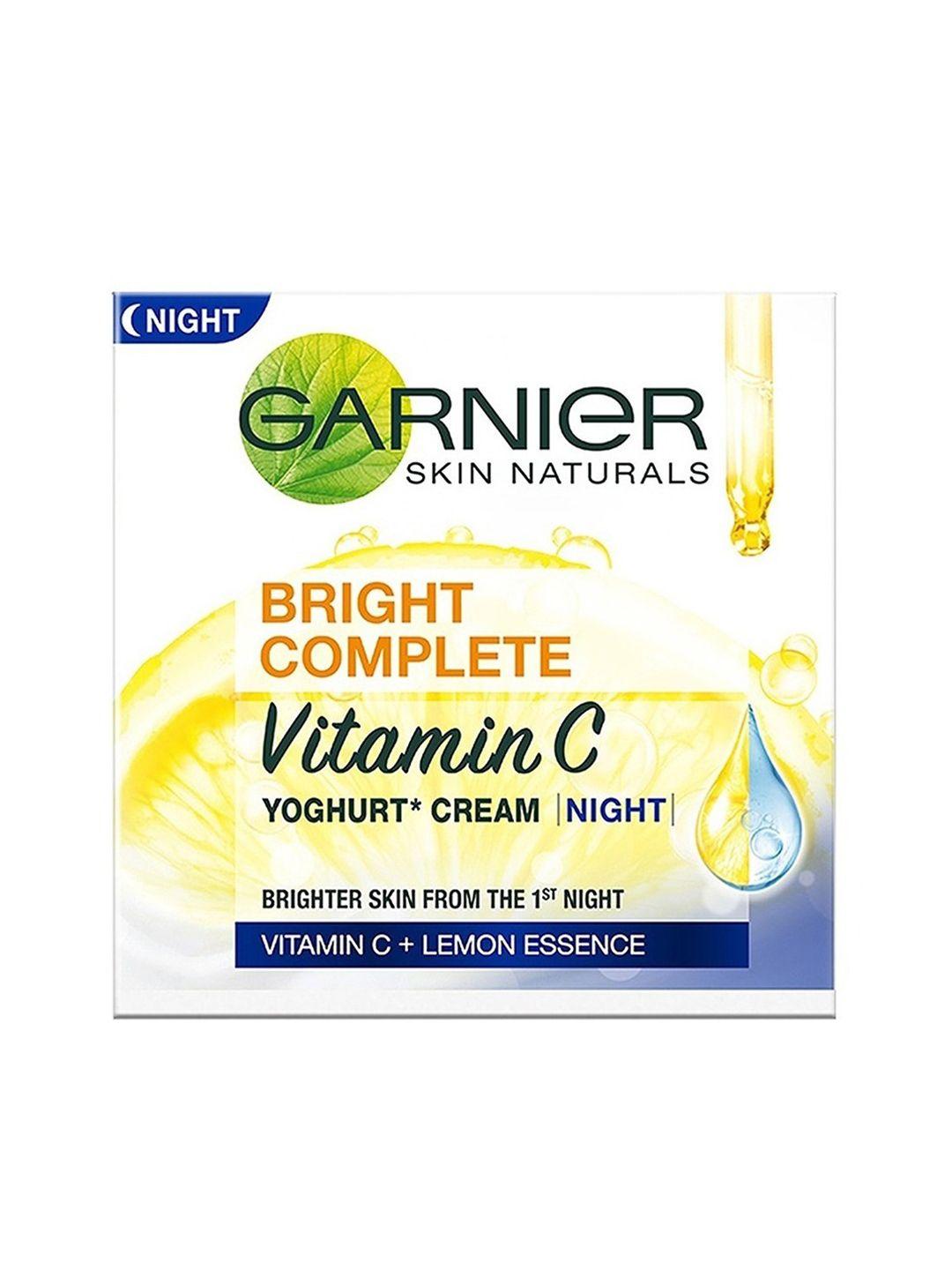 garnier bright complete vitamin c yoghurt night cream 40g