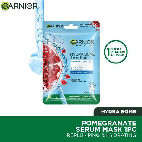 garnier skin naturals hydra bomb serum sheet mask (blue) (28 g)
