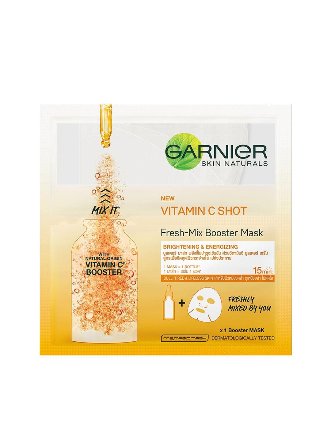 garnier skin naturals orange fresh mix vitamin c face serum sheet mask 28 g