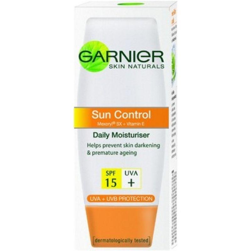garnier sun control daily moisturiser uva + spf 15