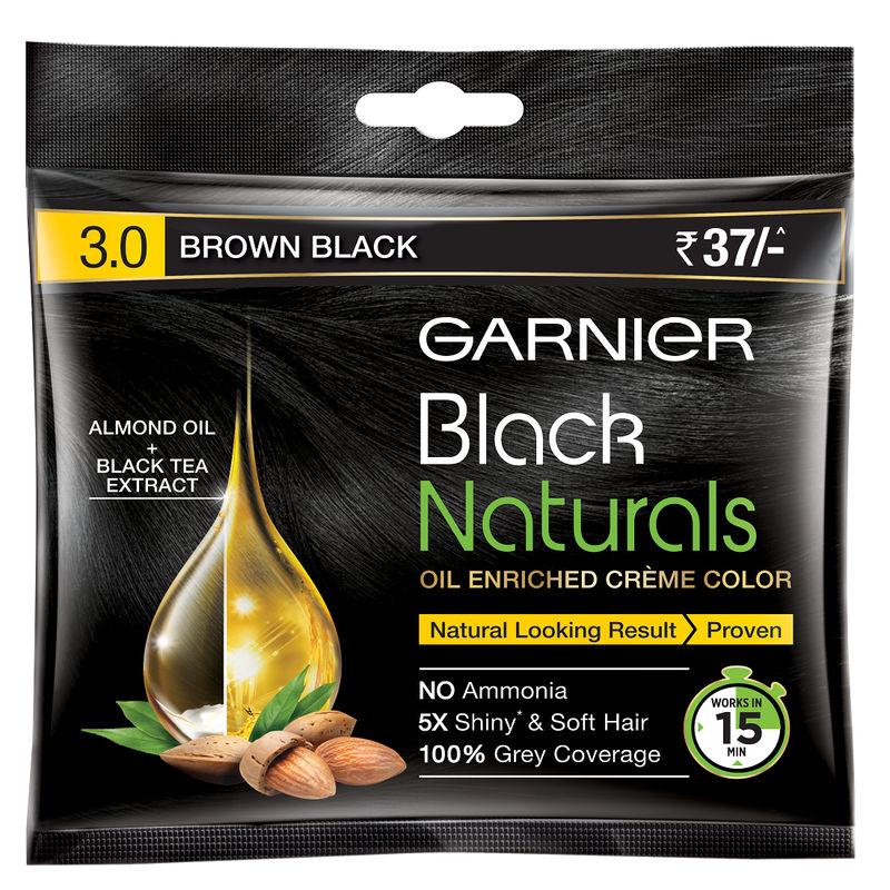 garnier black naturals oil enriched cream hair colour