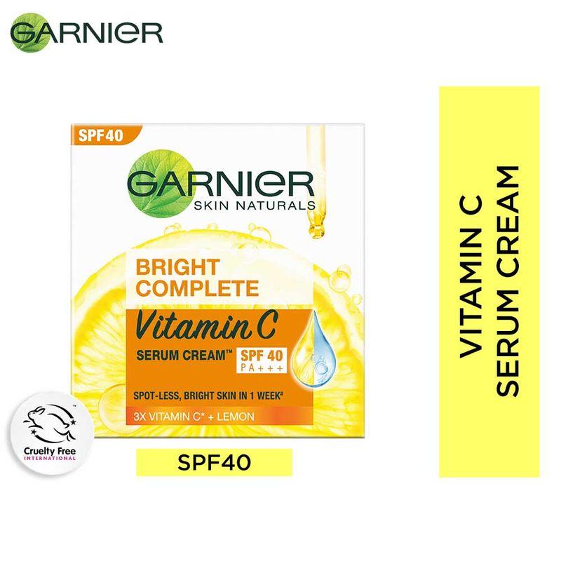 garnier bright complete vitamin c spf40/pa+++ serum cream