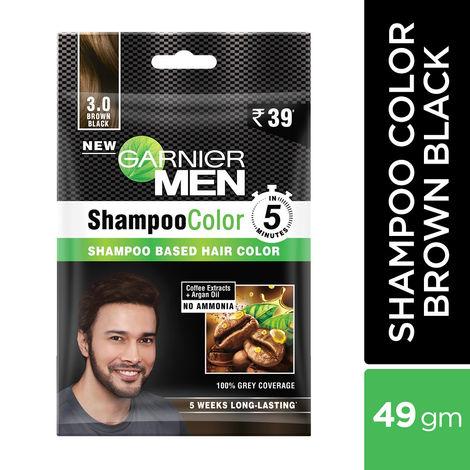 garnier garnier men shampoo color shade 3 brown black