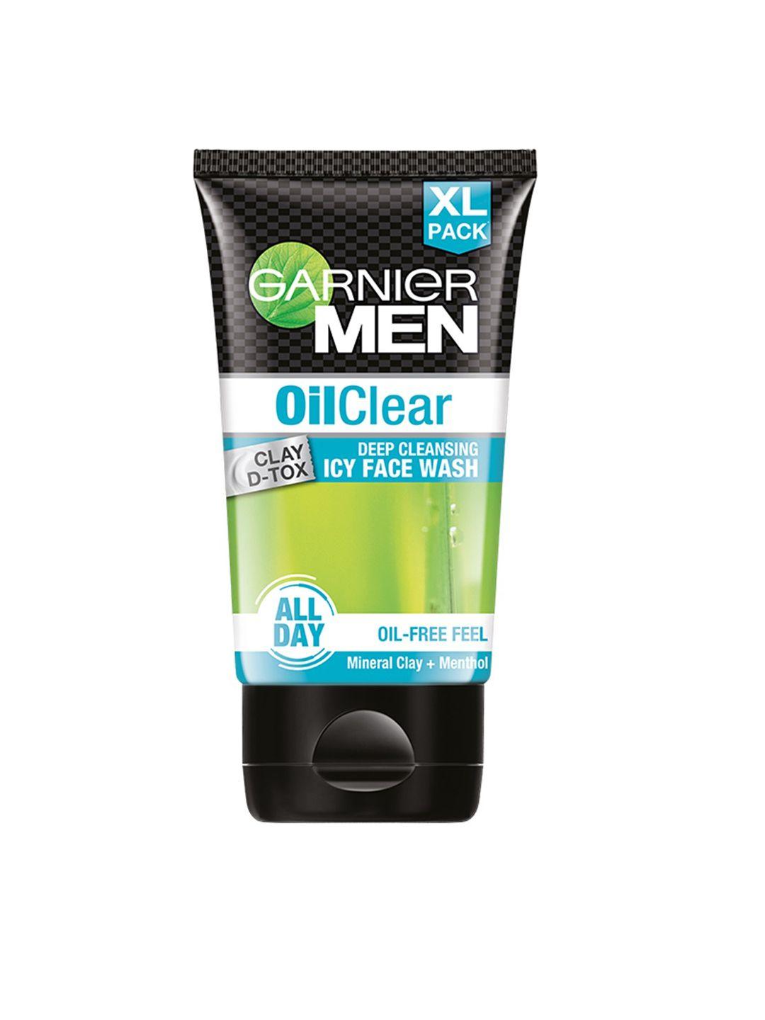 garnier men oil clear clay d-tox deep cleansing face wash 150gm