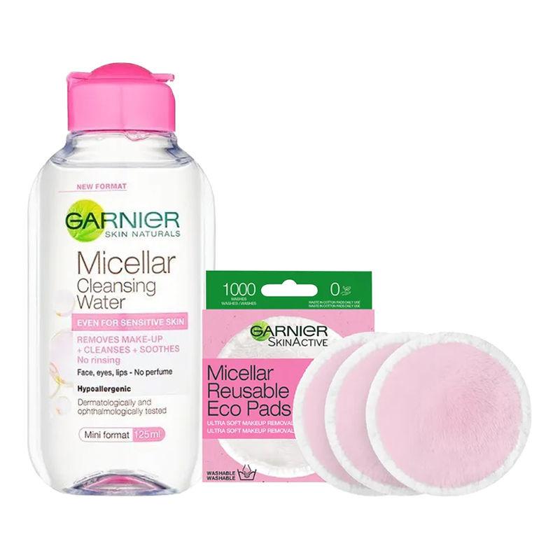 garnier perfectly clean skin duo - micellar cleansing water + micellar eco pads