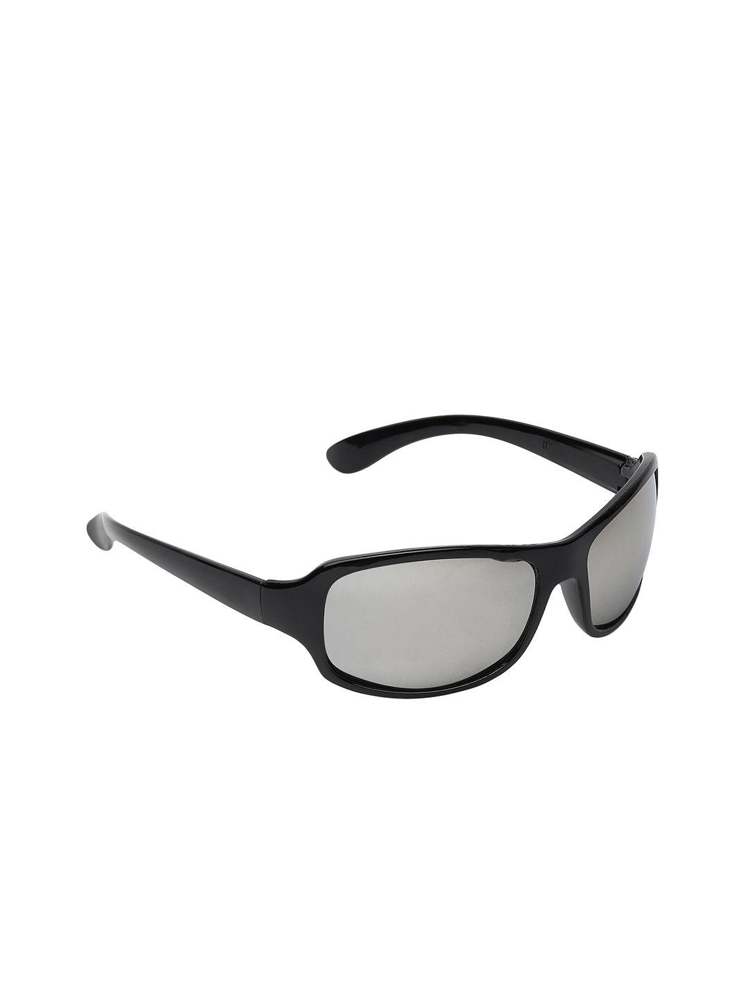 garth unisex grey lens & black sports sunglasses with uv protected lens 2053_grymer_grt